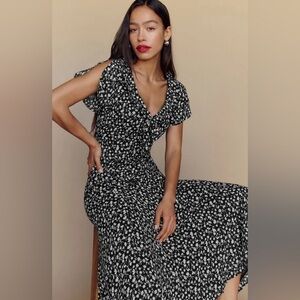 REFORMATION Talleen Floral Ruffle Maxi Dress Maria